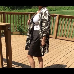 Skirt and spring or fall coat